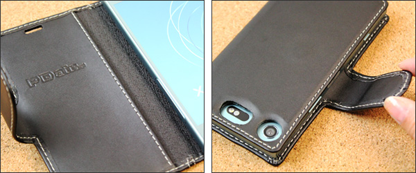 PDAIR レザーケース for Xperia XZ1 Compact SO-02K 横開きタイプ