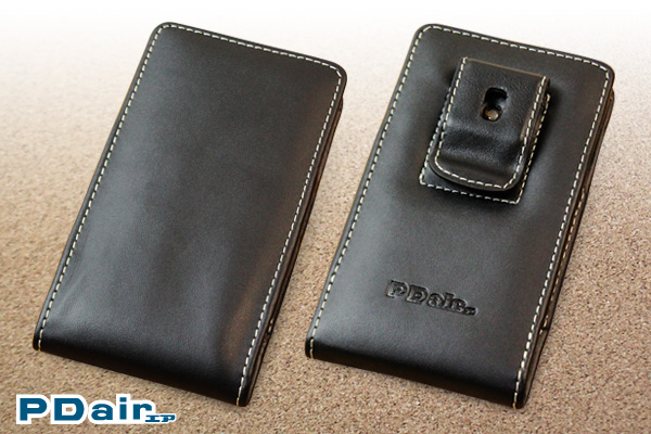PDAIR レザーケース for Xperia XZ1 Compact SO-02K ベルトクリップ付バーティカルポーチタイプ