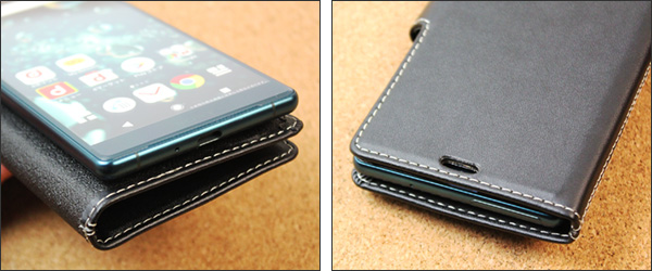 PDAIR レザーケース for Xperia XZ2 SO-03K／SOV37 横開きタイプ