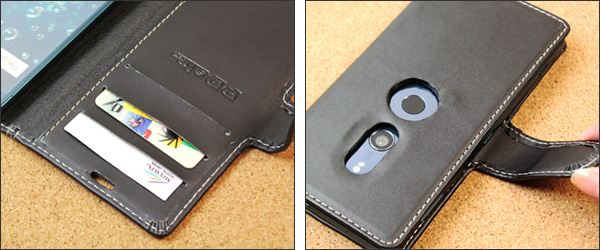 PDAIR レザーケース for Xperia XZ2 SO-03K／SOV37 横開きタイプ