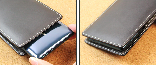 PDAIR レザーケース for Xperia XZ2 SO-03K／SOV37 ベルトクリップ付バーティカルポーチタイプ