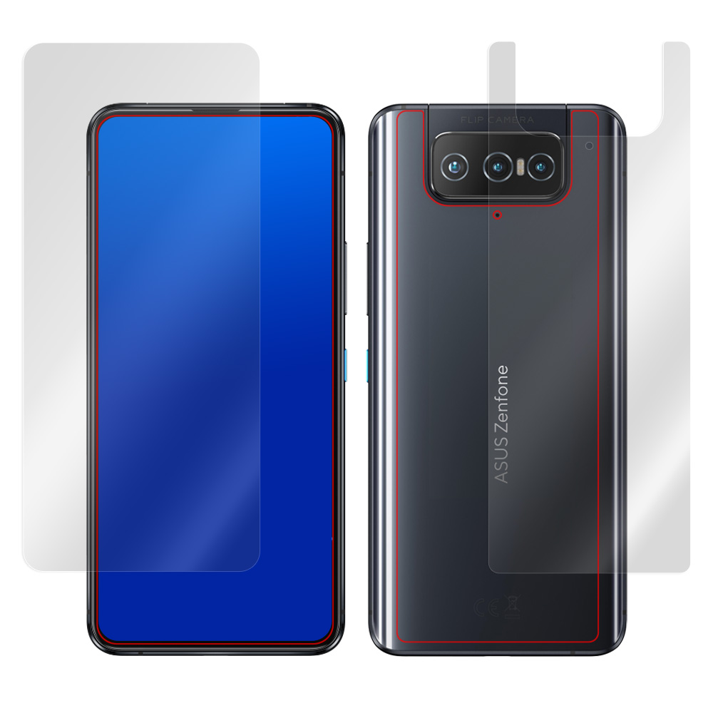 ASUS ZenFone 8 Flip (ZS672KS) 表面・背面セットの保護シート