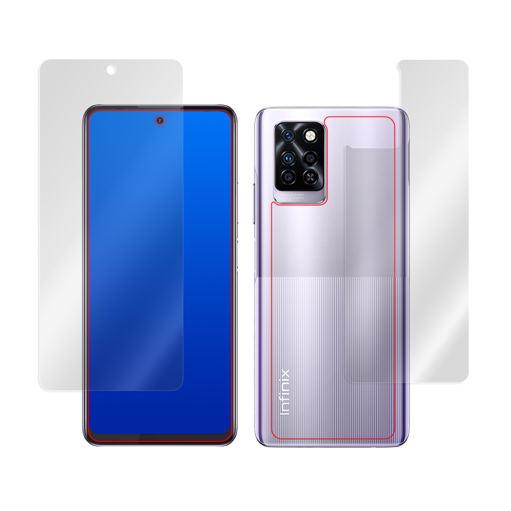 Infinix NOTE 10 Pro 表面・背面セットの保護シート