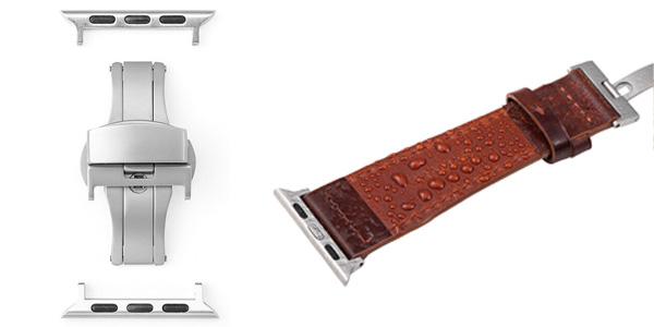 GRAMAS Museum-calf Genuine Leather Watchband for Apple Watch(44mm 42mm)