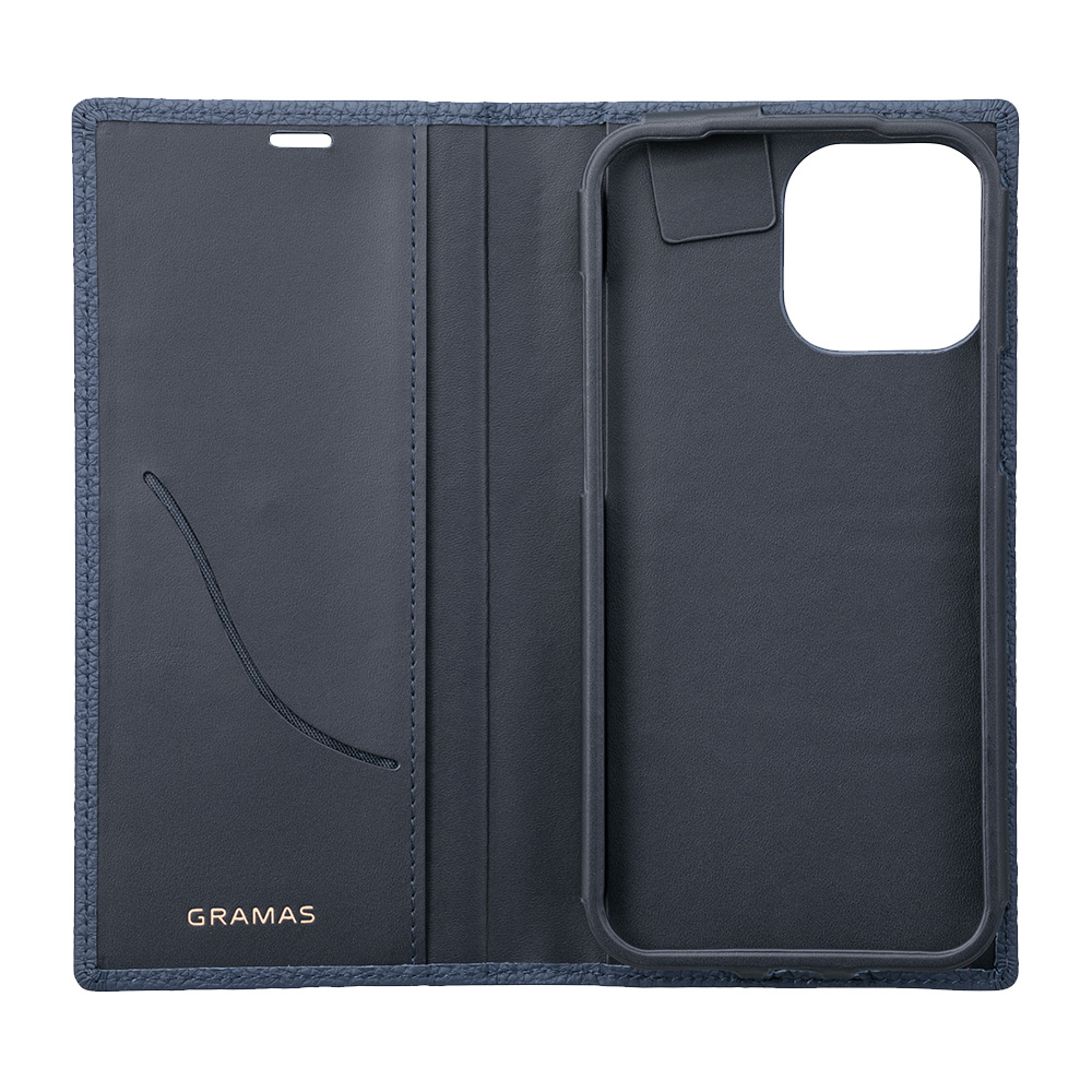 GRAMAS Shrunken-calf Leather Book Case for iPhone 13 Pro Max