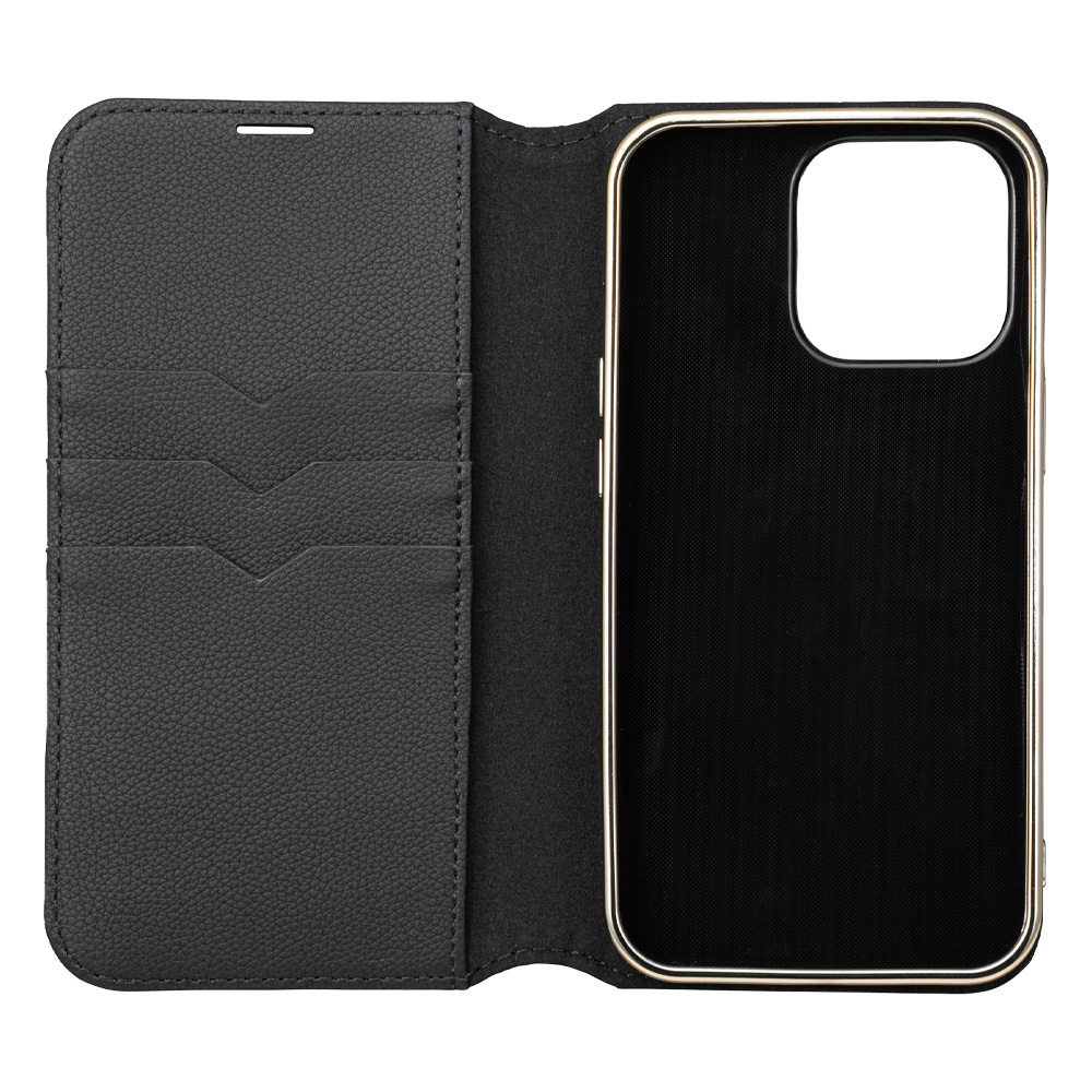 Shrink PU Leather Book Case for iPhone 13 Pro
