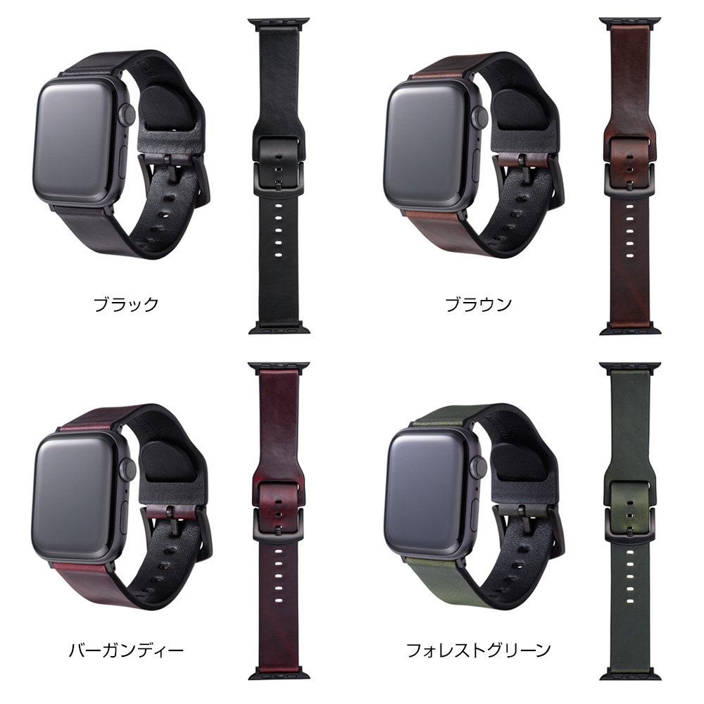 カラー DAY BREAKE × GRAMAS Chromexcel Genuine Leather Watchband for Apple Watch(41mm 40mm 38mm)