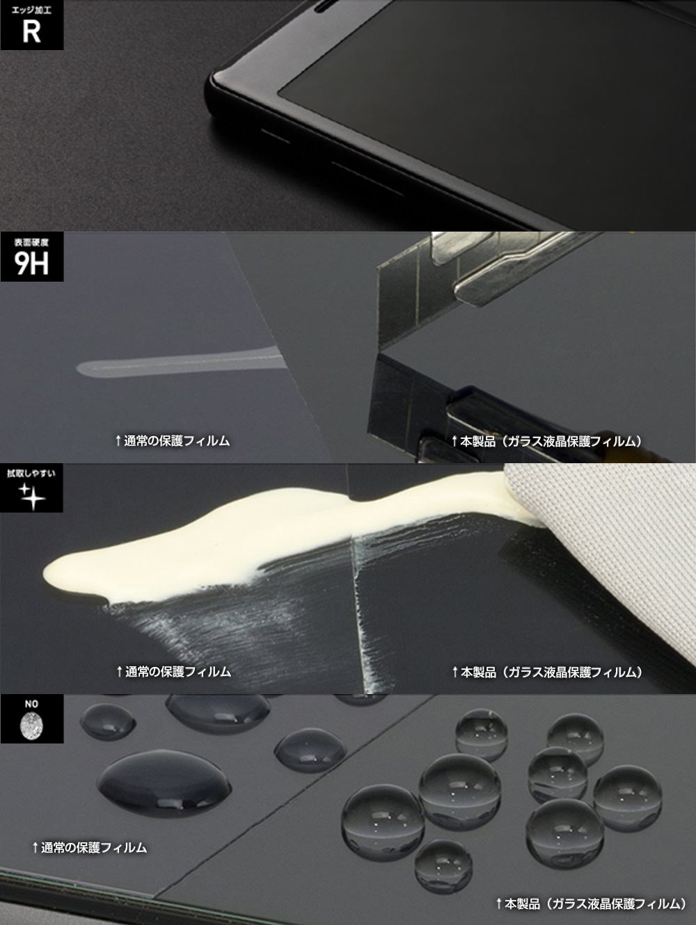 TOUGH GLASS Dragontrail 2次硬化 for iPhone 13 Pro Max 透明・高光沢タイプ
