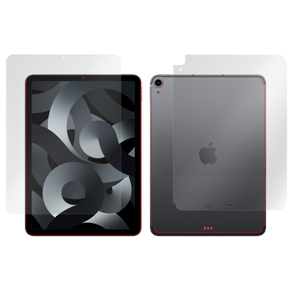 iPad Air 第5世代 (2022) / iPad Air 第4世代 (2020) (Wi-Fi + Cellularモデル) 表面・背面セットの保護シート