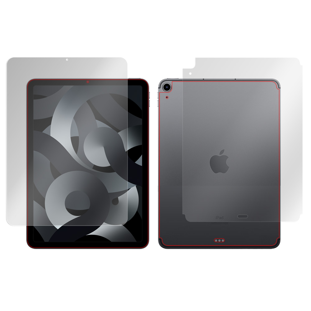 iPad Air 第5世代 (2022) / iPad Air 第4世代 (2020) (Wi-Fi + Cellularモデル) 表面・背面セットの保護シート