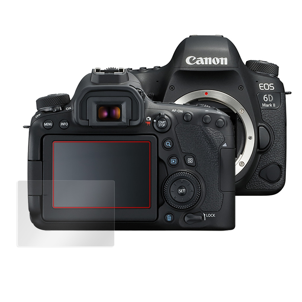 Canon EOS 6D Mark II 保護 フィルム OverLay Absorber for キヤノン イオス デジタル一眼レフカメラ 6D  マーク2 衝撃吸収 低反射 ブルーライトカット 抗菌-Vis-a-Vis ビザビ 本店 ミヤビックス直営店