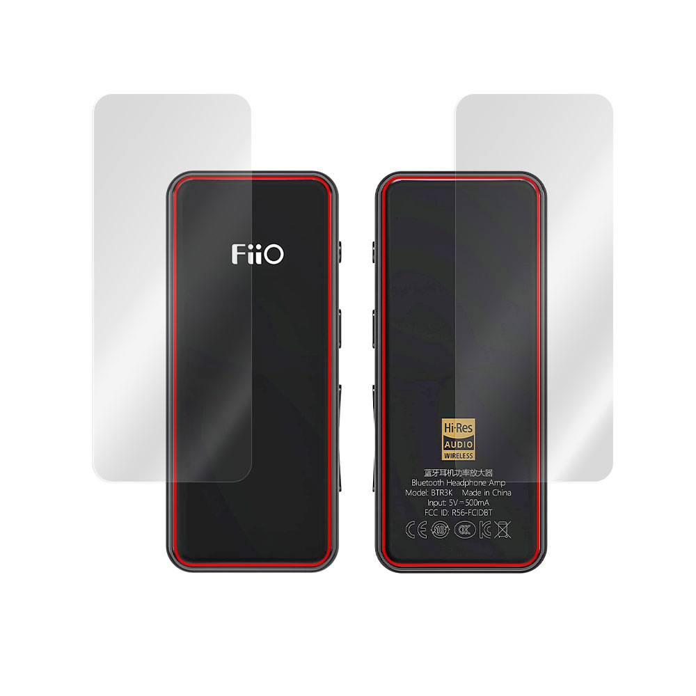 FiiO BTR3K 表面・背面セットの保護シート