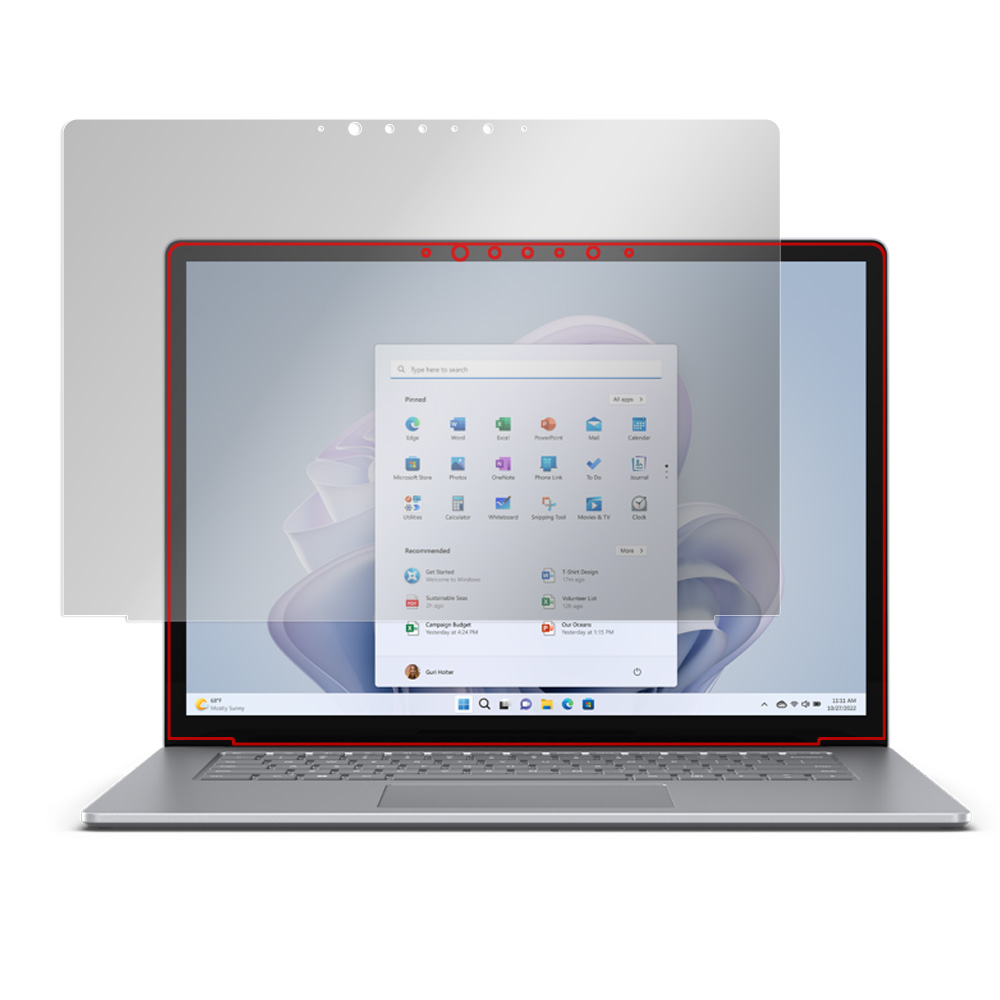 Microsoft Surface Laptop 5 15 インチ 液晶保護シート