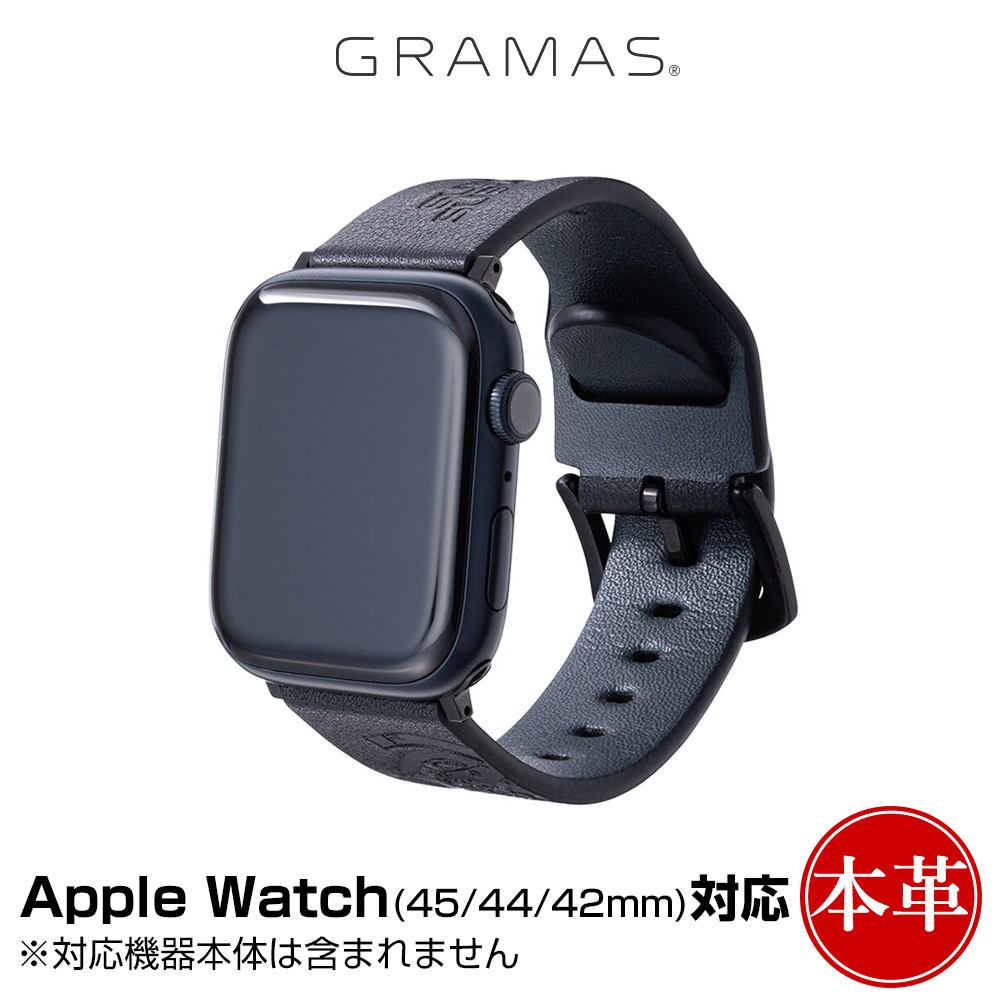 GRAMAS KOJIMA PRODUCTIONS Leather Watchband for Apple Watch(45mm 44mm 42mm)