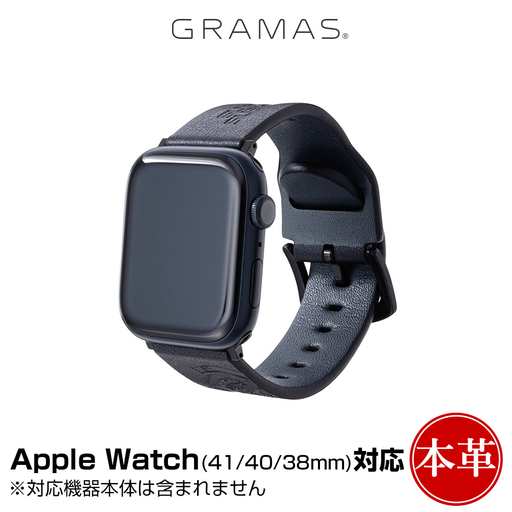 GRAMAS KOJIMA PRODUCTIONS Leather Watchband for Apple Watch(41mm 40mm 38mm)
