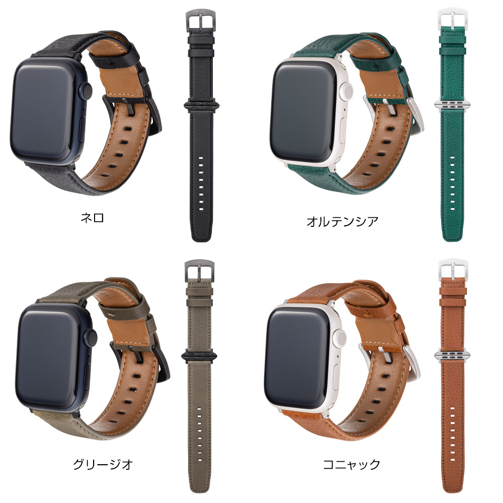顼 GRAMAS Minerva Box Leather Band for Apple Watch(49/45/44/42mm)
