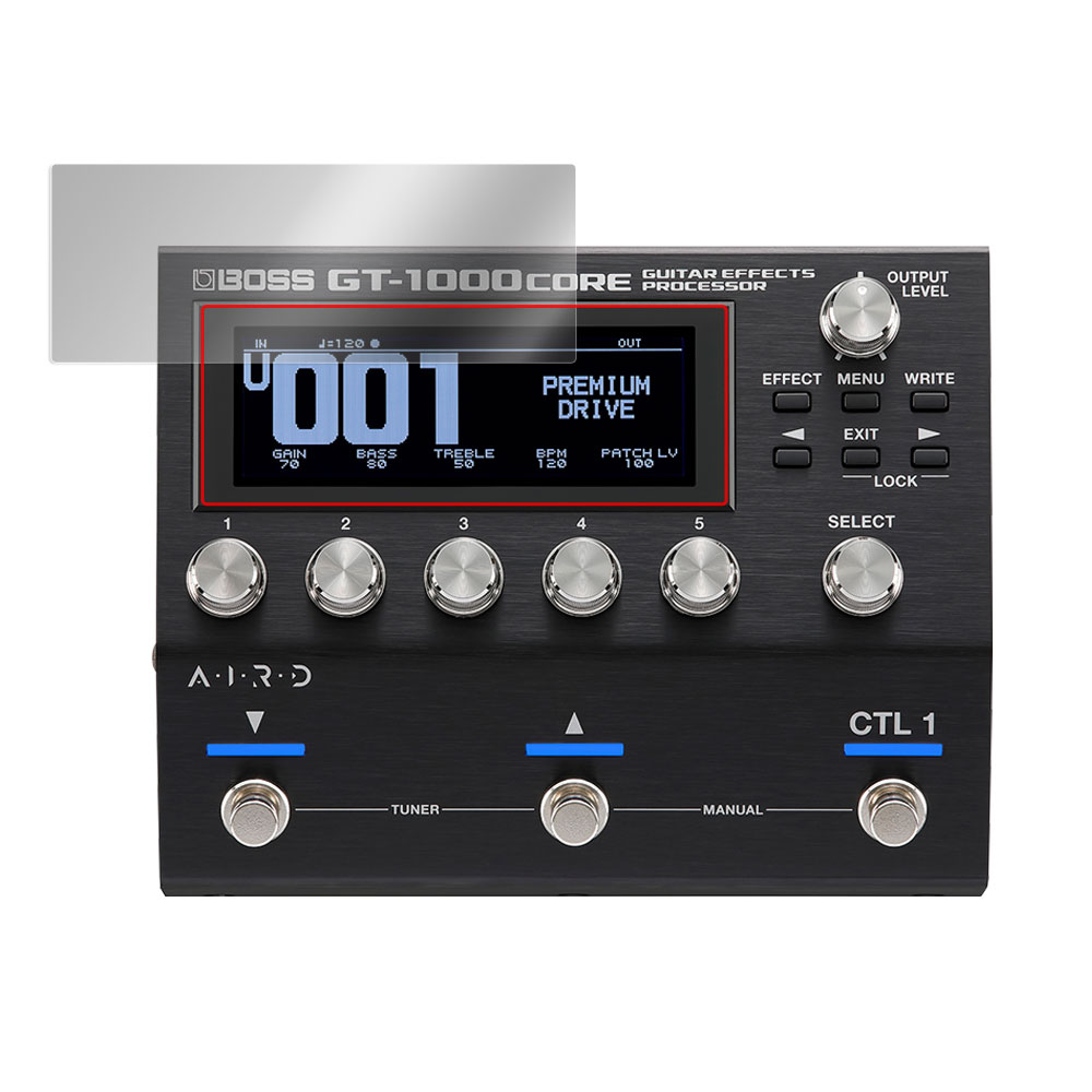 BOSS GT-1000CORE Guitar Effects Processor 液晶保護シート