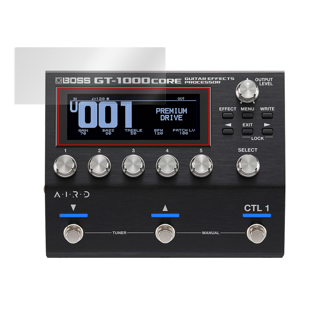 BOSS GT-1000CORE Guitar Effects Processor 保護 フィルム OverLay