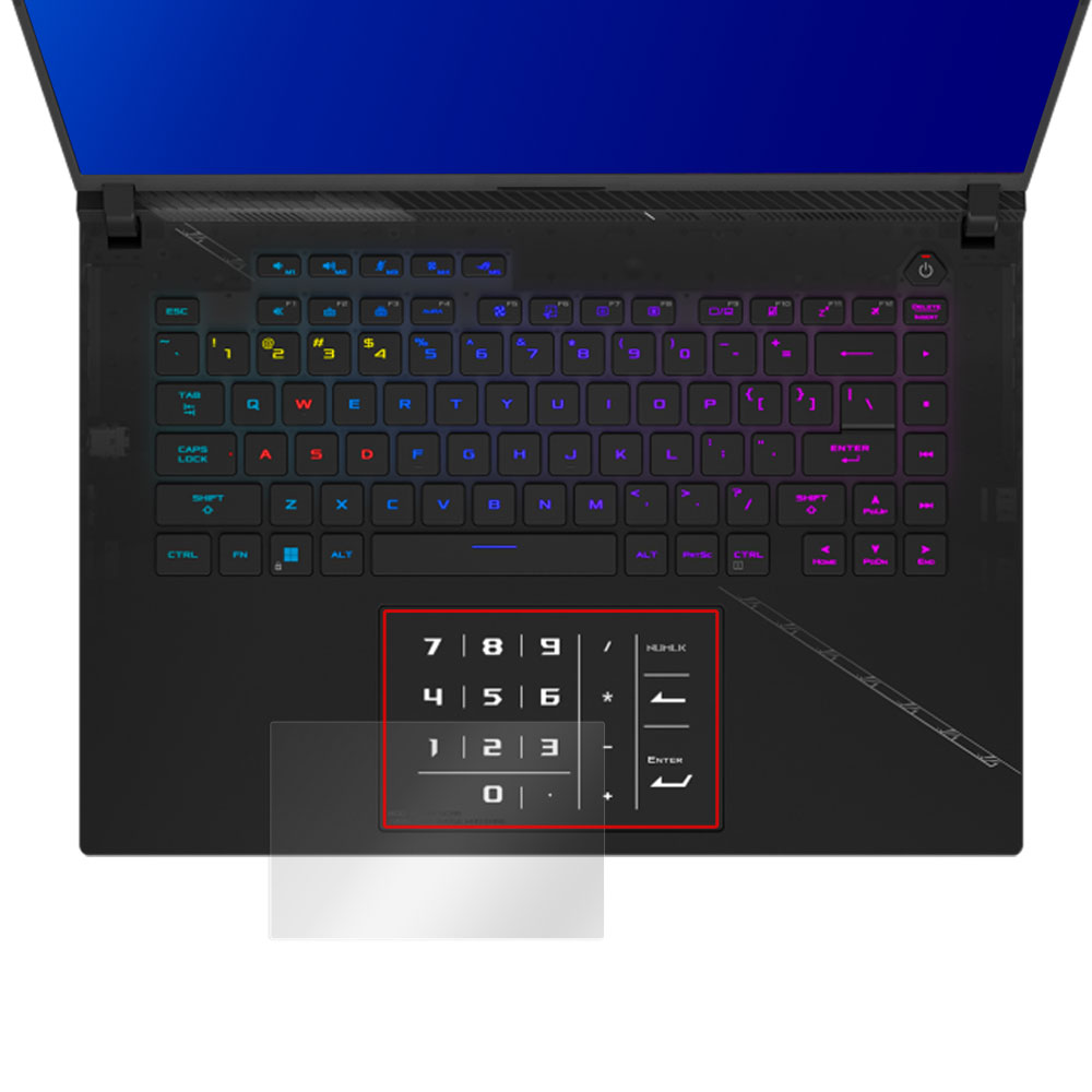 ASUS ROG Strix Scar 16 (2023) G634 タッチパッド 保護 フィルム