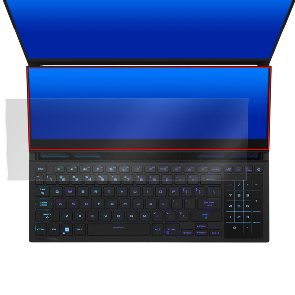 ASUS ROG Zephyrus Duo 16 (2023) GX650 ScreenPad Plus (セカンドディスプレイ)用保護シート