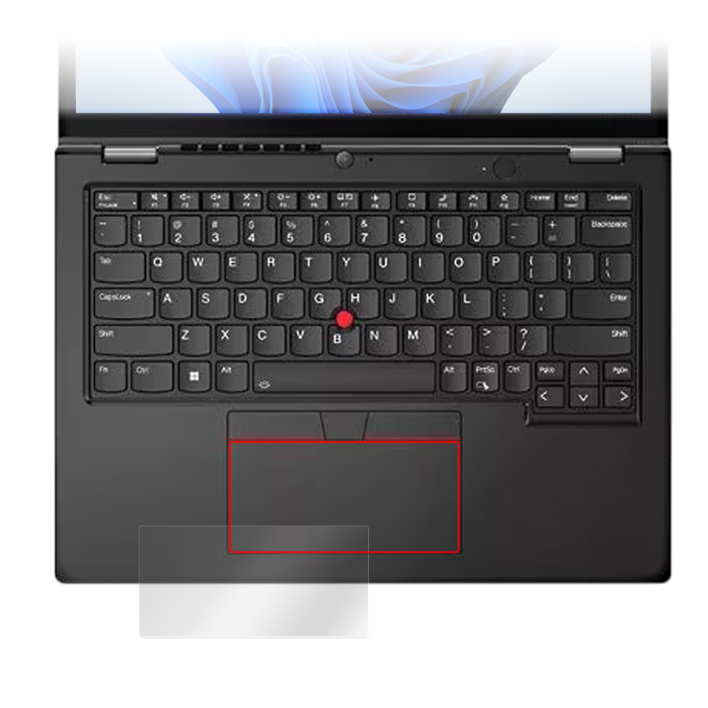 Lenovo ThinkPad L13 Yoga Gen 3 (IR WEBカメラ非搭載モデル) タッチパッド用保護フィルム