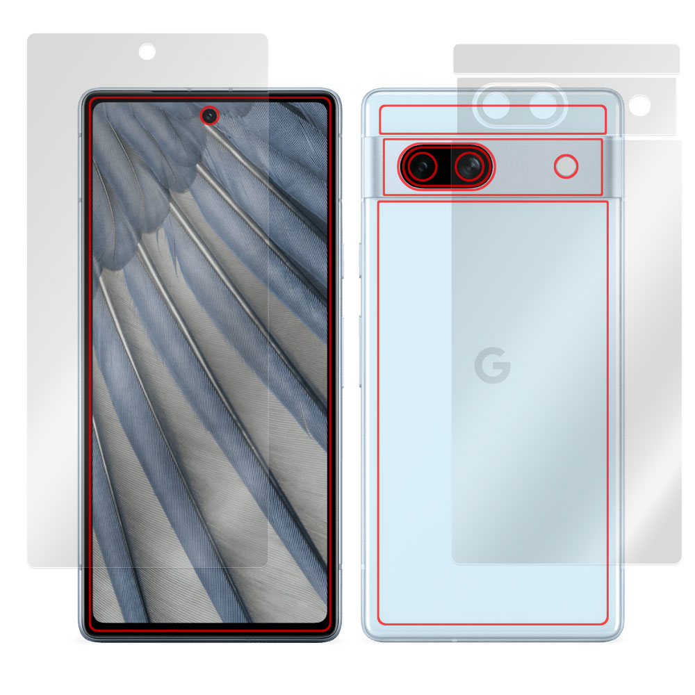 Google Pixel 7a 表面・背面セットの保護フィルム