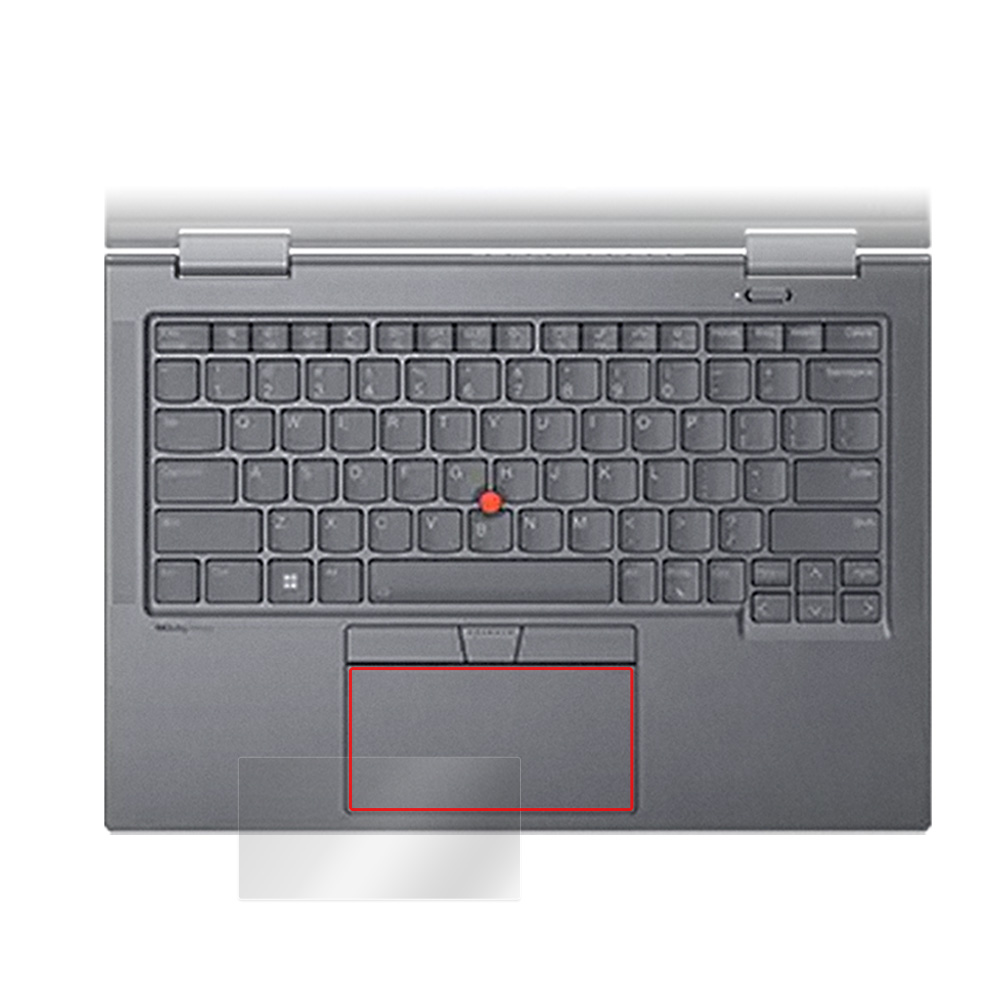 Lenovo ThinkPad X1 Yoga Gen 8 IRカメラ非搭載モデル (2023年発売モデル) タッチパッド用保護フィルム