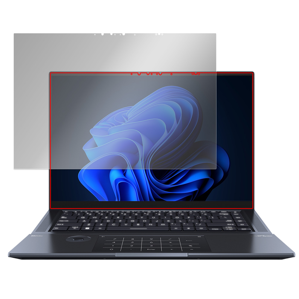 ASUS Zenbook Pro 16X OLED UX7602ZM 保護 フィルム OverLay Secret