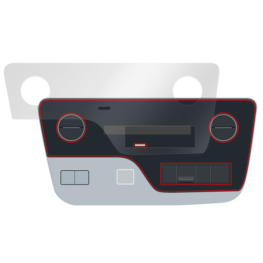 セレナ(C28) プラズマクラスター搭載フロントオートエアコン+リヤオートエアコン (標準装備 / MOP) 背面保護フィルム