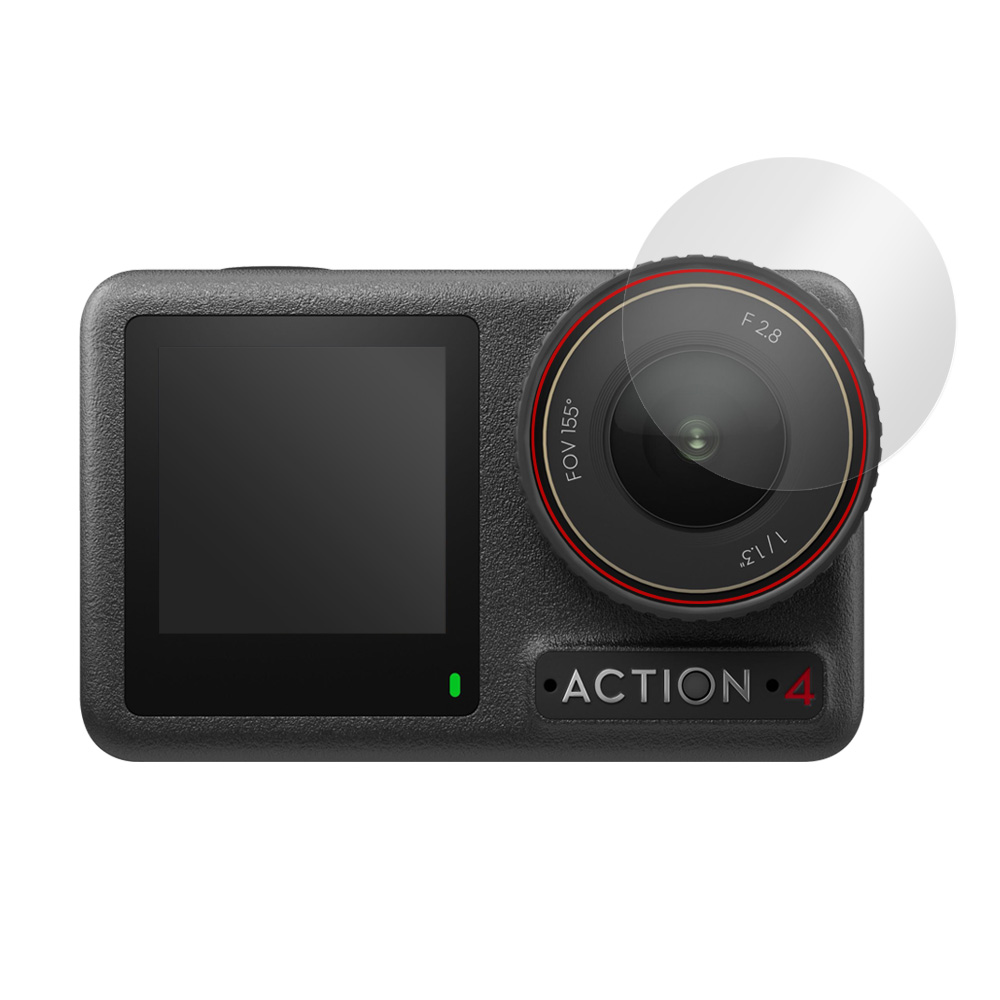 DJI Osmo Action 4 カメラレンズ用 保護 フィルム OverLay Brilliant アクションカメラ用保護フィルム  指紋がつきにくい 指紋防止 高光沢