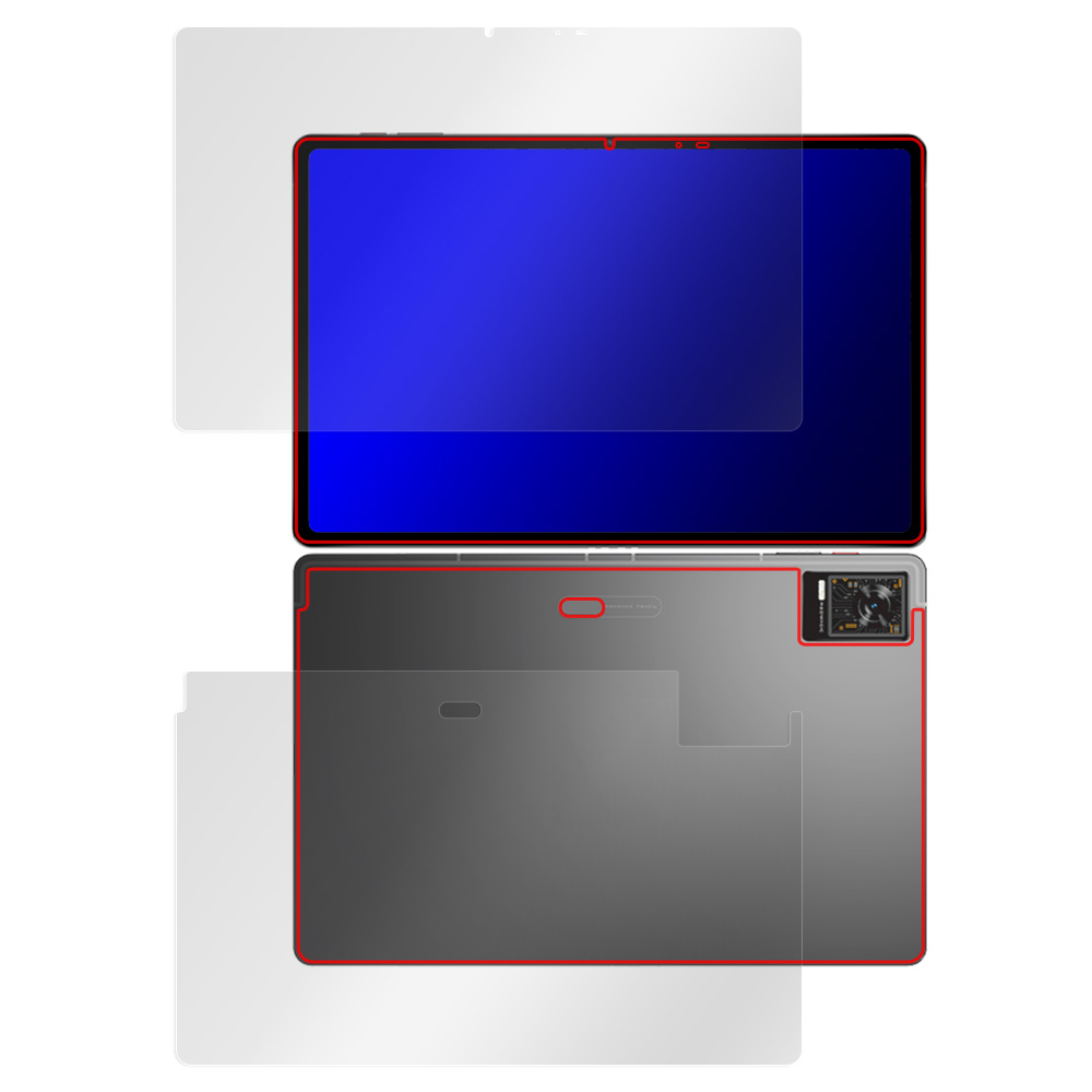 nubia RedMagic Gaming Pad (RedMagic Gaming Tablet) 表面・背面セットの保護フィルム