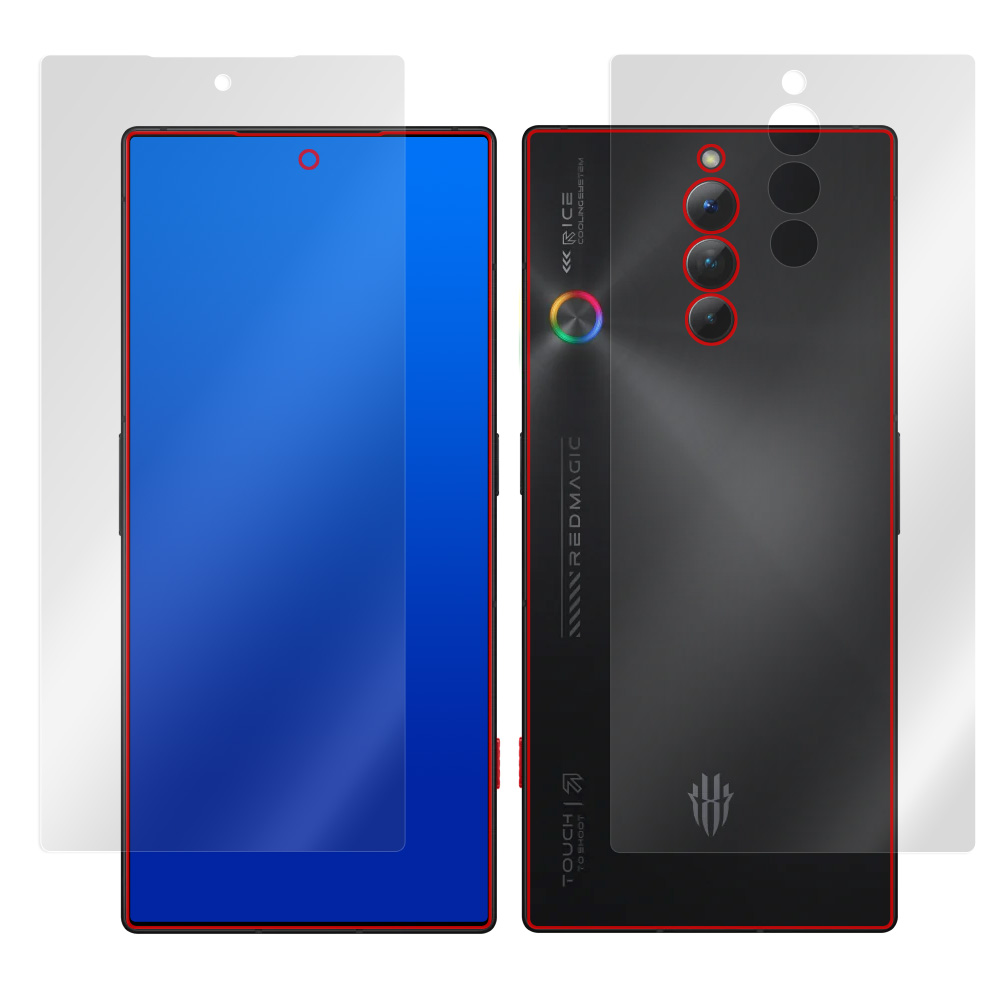 nubia RedMagic 8S Pro 表面・背面セットの保護フィルム