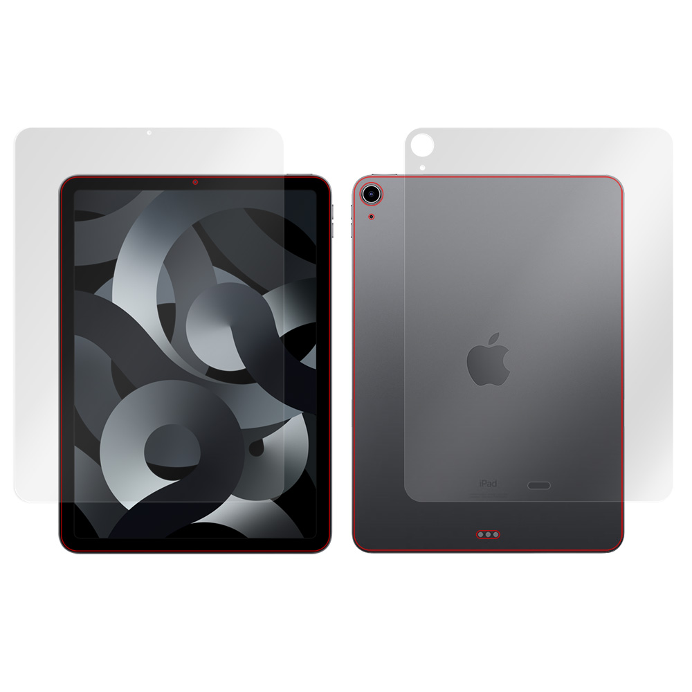 iPad Air 第5世代 (2022) / iPad Air 第4世代 (2020) (Wi-Fiモデル) 表面・背面セットの保護フィルム