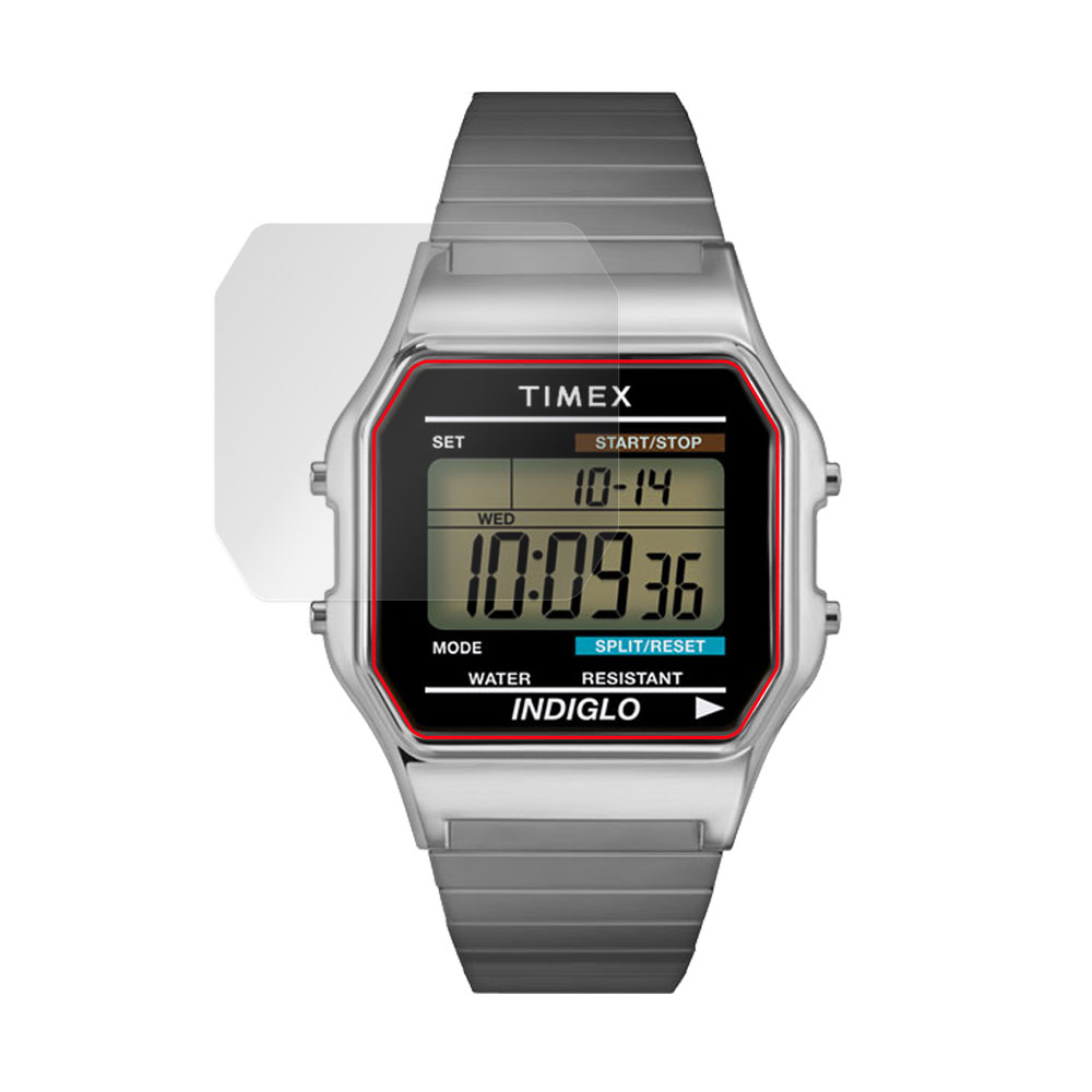 TIMEX Classic Digital TIMEX 80 TW2U84000 / T78587 / T78677 液晶保護フィルム