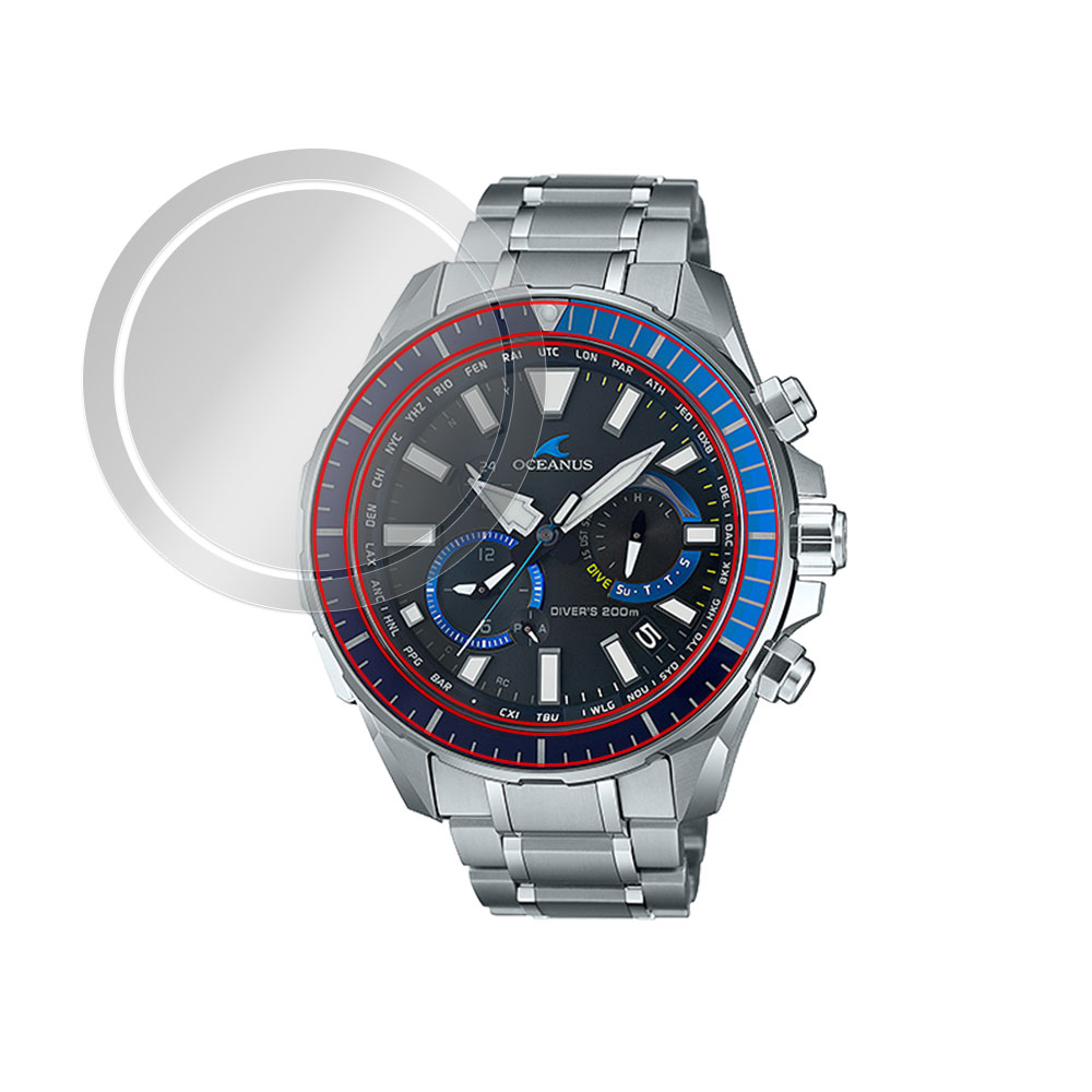 CASIO OCEANUS CACHALOT OCW-P2000 液晶保護フィルム