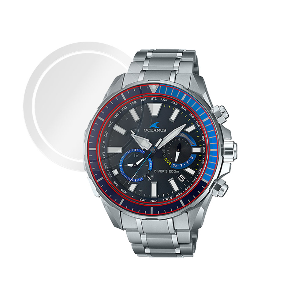 CASIO OCEANUS CACHALOT OCW-P2000 液晶保護フィルム