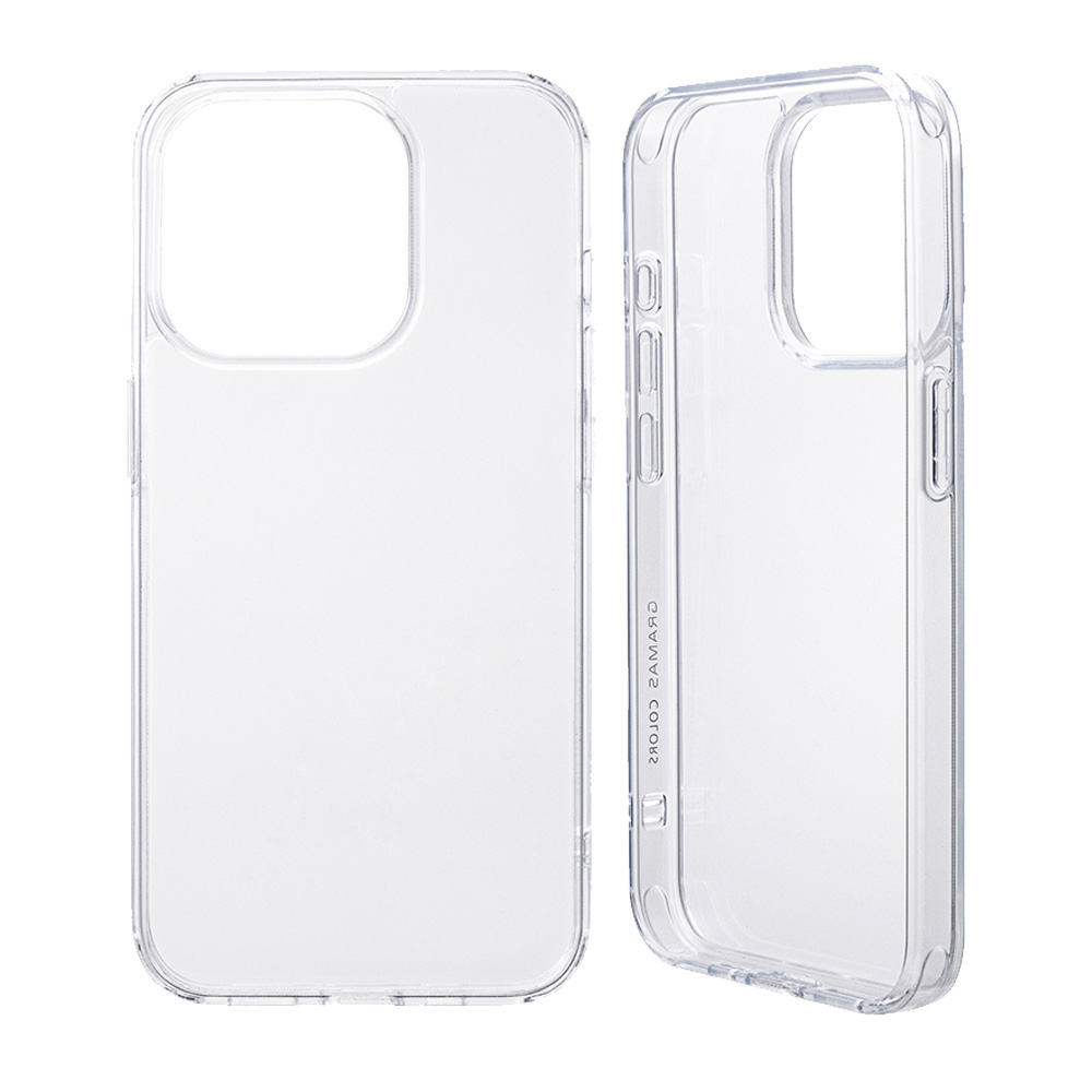 GRAMAS COLORS Glassty ガラスハイブリッドケース for iPhone 15 Pro