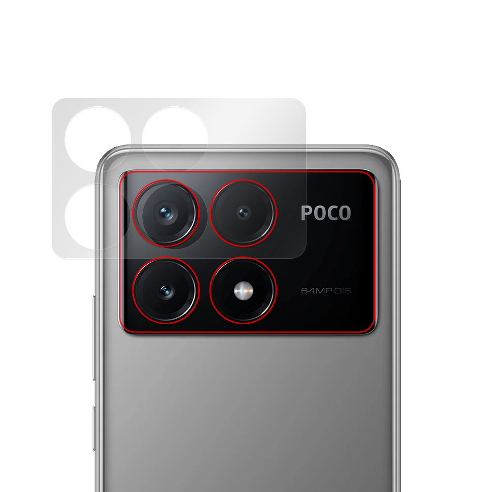 Xiaomi POCO X6 Pro リアカメラ保護フィルム