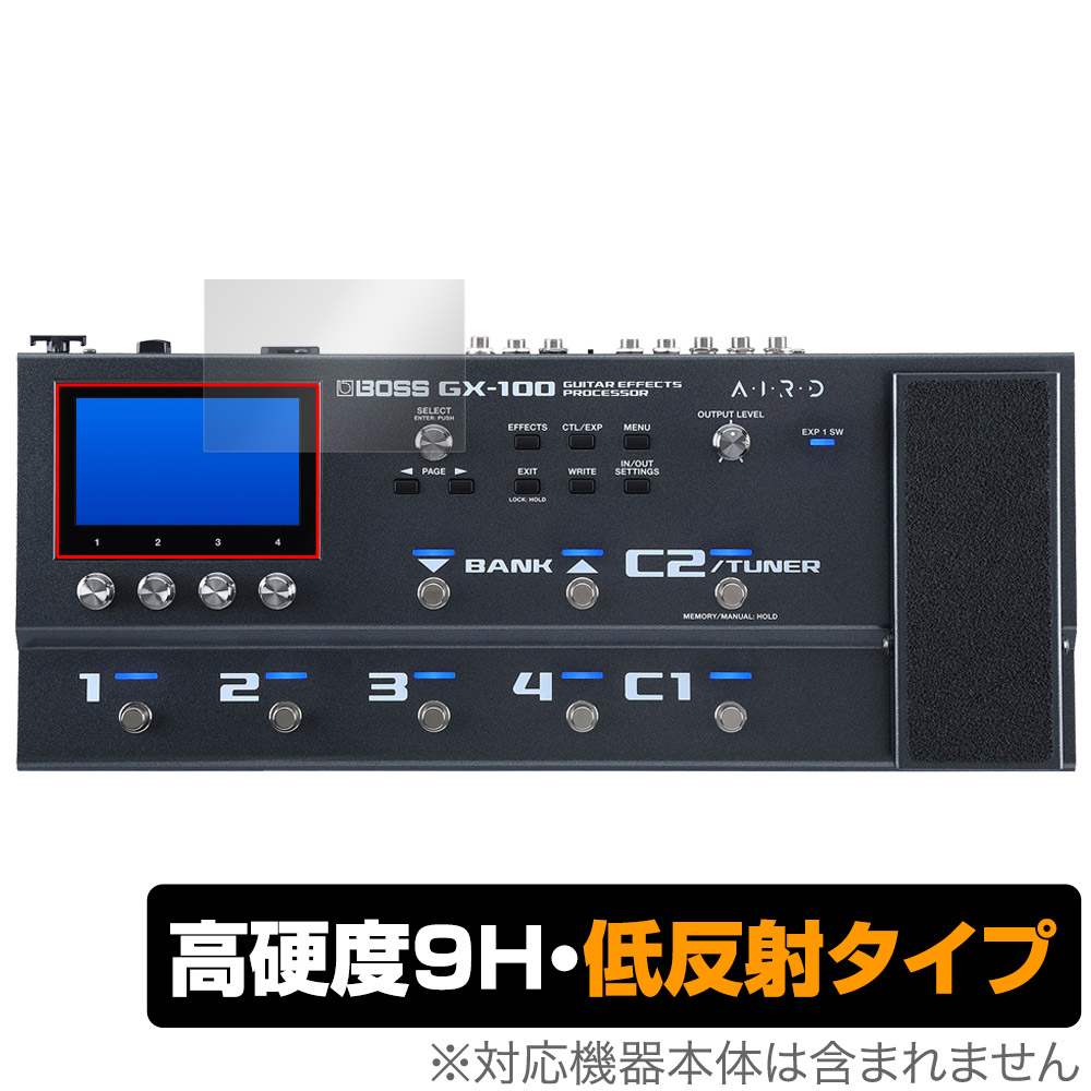 保護フィルム OverLay 9H Plus for BOSS Guitar Effects Processor GX-100