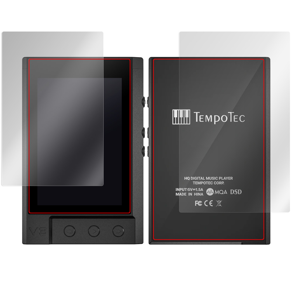 TempoTec V3 表面・背面セットの保護フィルム