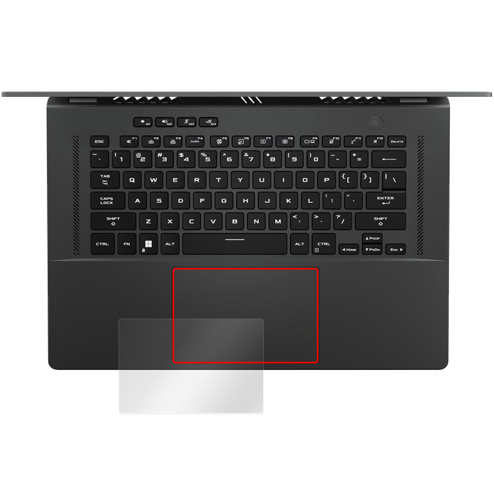 ASUS ROG Zephyrus G16 (2023) GU603 タッチパッド用保護フィルム