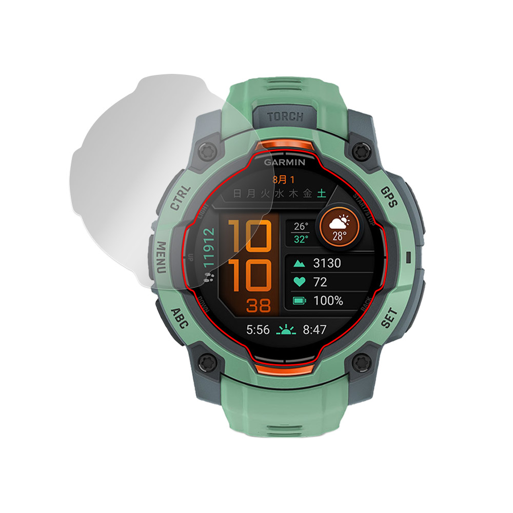 GARMIN Instinct 3 AMOLED 45mm 液晶保護フィルム