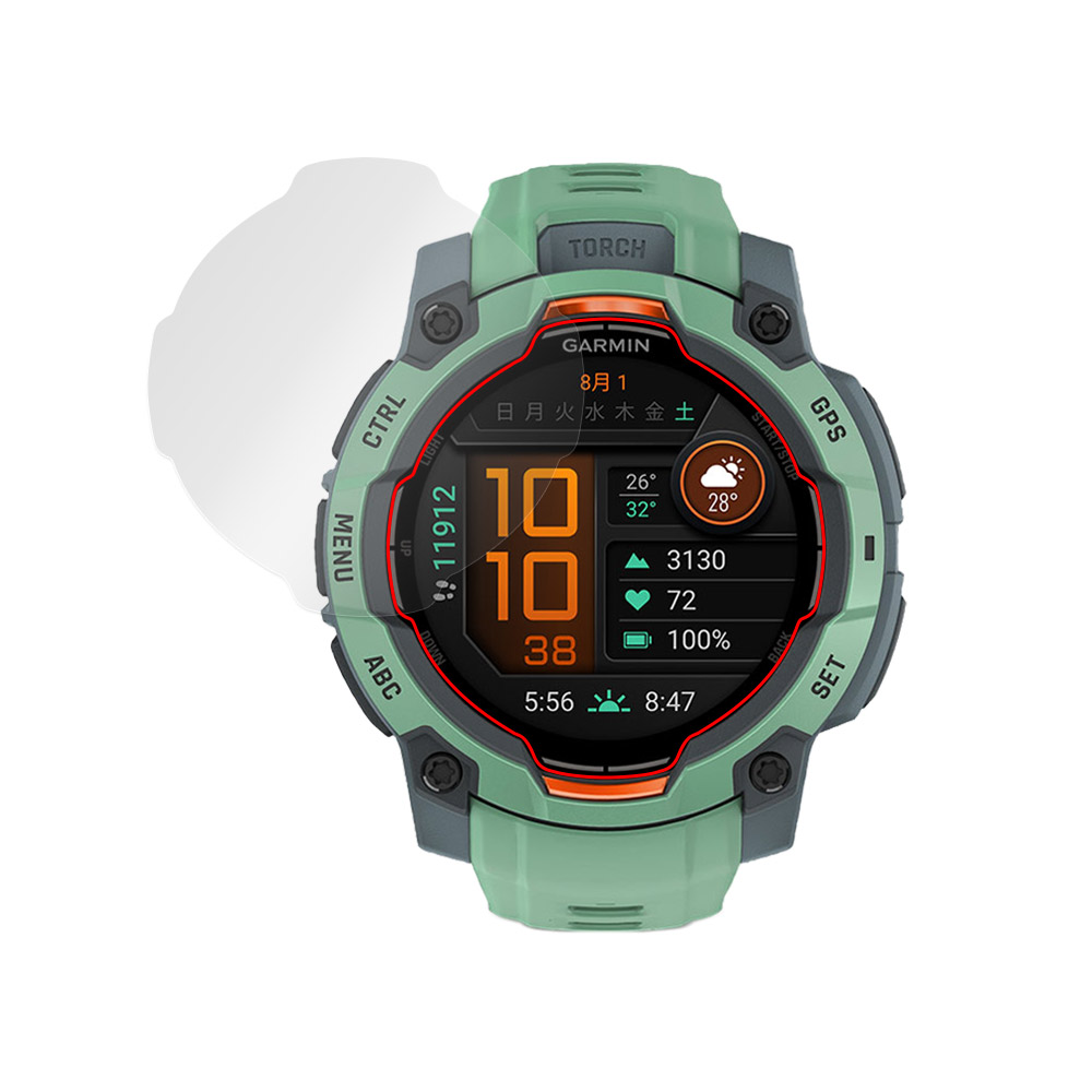 GARMIN Instinct 3 AMOLED 45mm 液晶保護フィルム