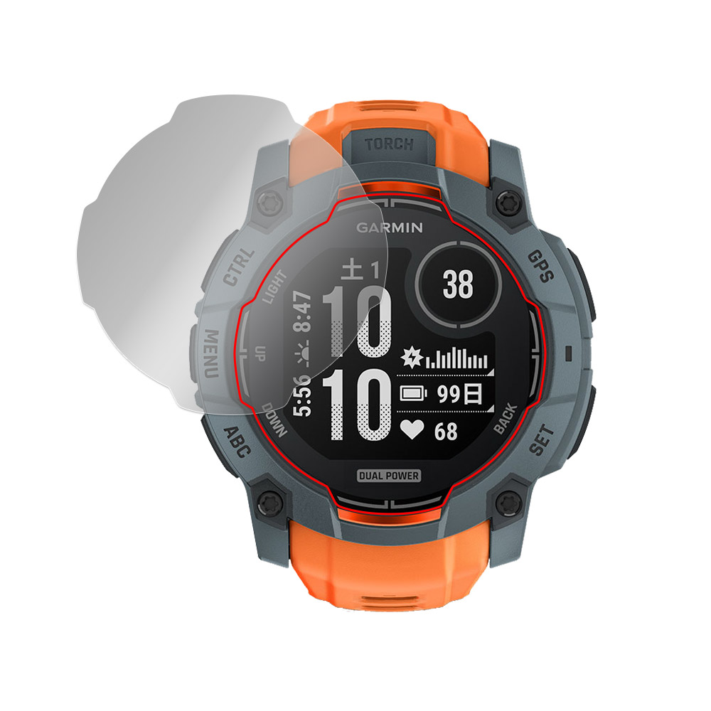 GARMIN Instinct 3 Dual Power 50mm 液晶保護フィルム