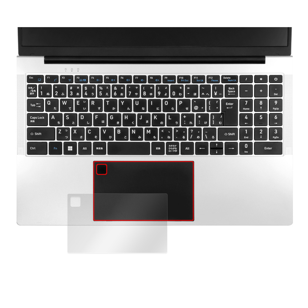 aiwa book S15 タッチパッド用保護フィルム