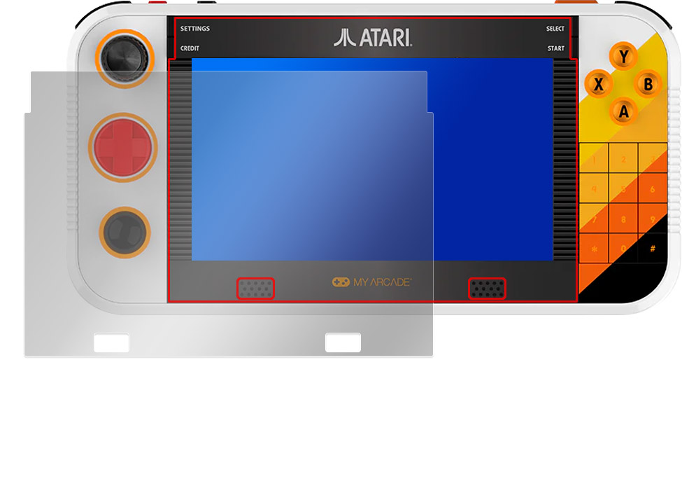 ATARI GAMESTATION GO 液晶保護フィルム