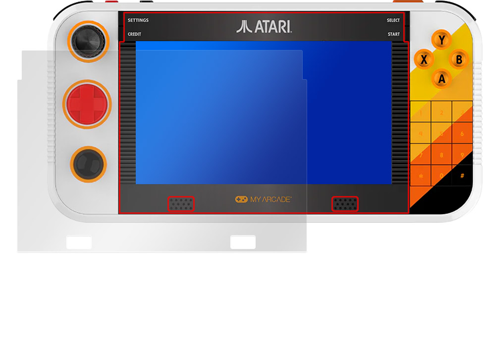 ATARI GAMESTATION GO 液晶保護フィルム