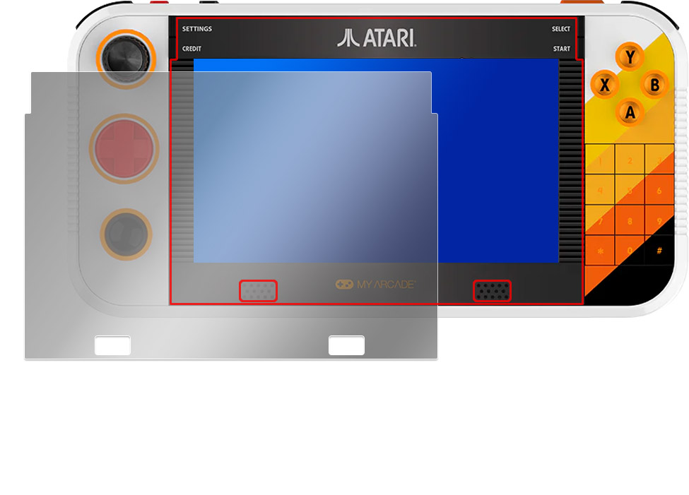 ATARI GAMESTATION GO 液晶保護フィルム
