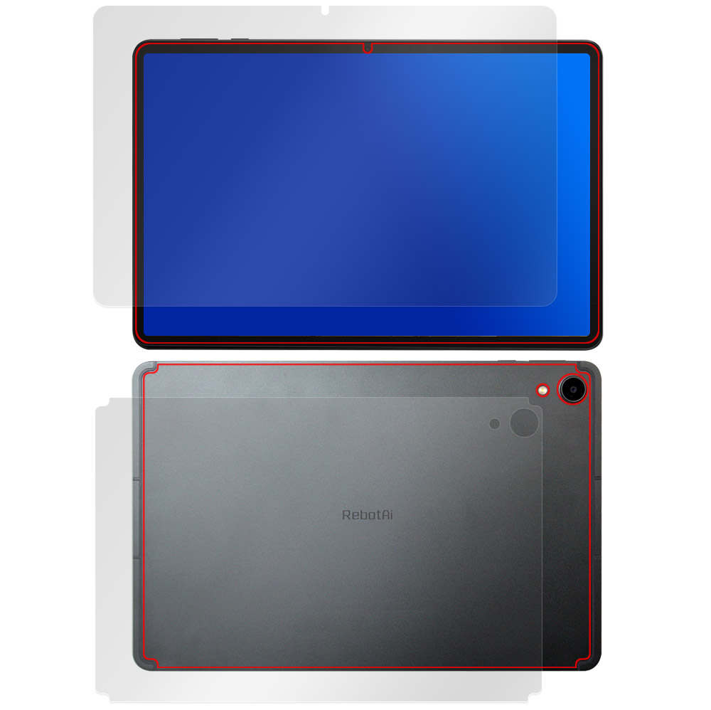 RebotAi A11タブレット 表面・背面セットの保護フィルム