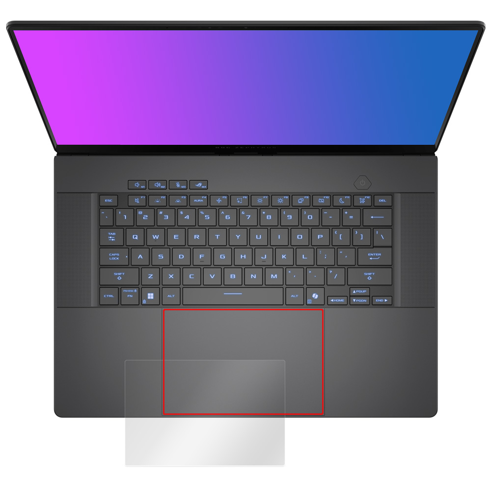 ASUS ROG Zephyrus G16 (2025) GU605 タッチパッド用保護フィルム